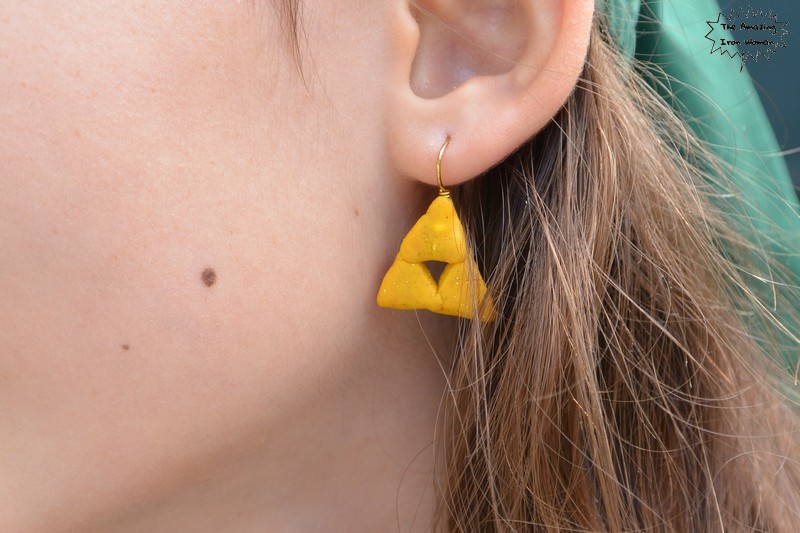 boucles d'oreilles triforce