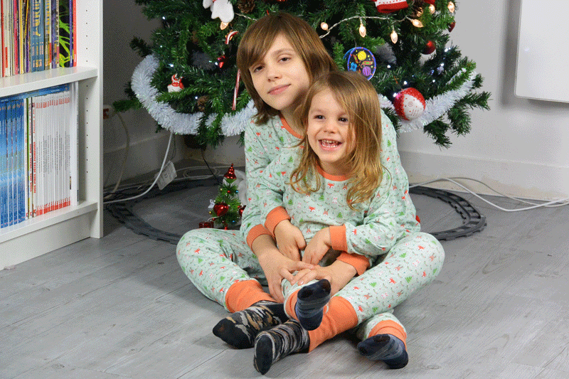 Pyjamas de Noël et d'hiver tissus impression Sam'oz
