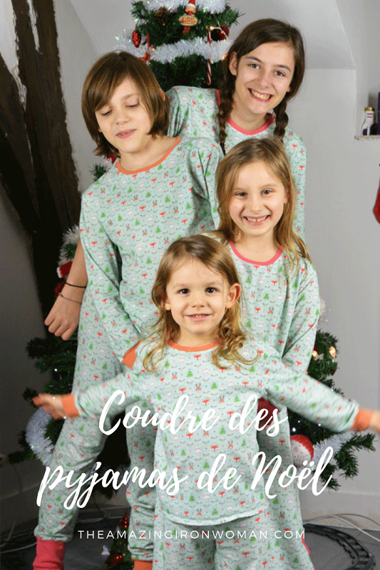 Pyjamas de Noël et d'hiver tissus impression Sam'oz Pinterest